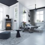 Kaminofen / Eckkaminofen Fireplace Lyon Speckstein 8Kw