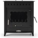 Press Stove Holzofen Granade Mit Backofen Und Seitentür, Modell VESUBIO 2, 14,3 Kw