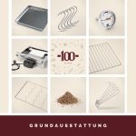 KAISER COMPANY '100' Hochwertiger Elektrischer Räucherofen/Räucherschrank Aus Edelstahl I Tragbarer Smoker 110 Cm I Passen Bis Zu 15Kg Fleisch I 2000W I Mit Zubehör I NICHTROSTEND