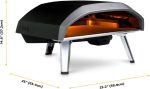 Ooni Koda 16 Gas Pizzaofen – 50 Mbar Outdoor Pizzaofen Gas – Gartenofen Für Grillen, Kochen Und Backen – Gartenofen Für Pizzas – Pizza Oven – Backt Pizzen in Nur 60 Sekunden - (DE|AT- 50 Mbar)