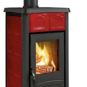 Gemma Elegance 7111600 Holzofen, Farbe Bordeaux
