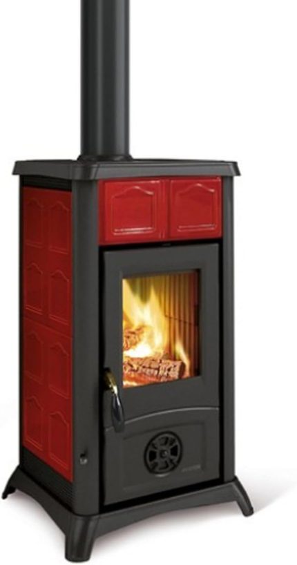 Gemma Elegance 7111600 Holzofen, Farbe Bordeaux