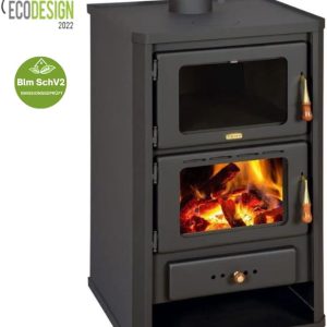 Kaminofen Mit Backofen Holzofen Mit Holzfach Prity FG 14Kw EEK A